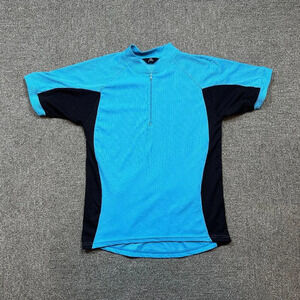 Canari Women's Cycling Biking Jersey in Black & Blue Estimated Size Large